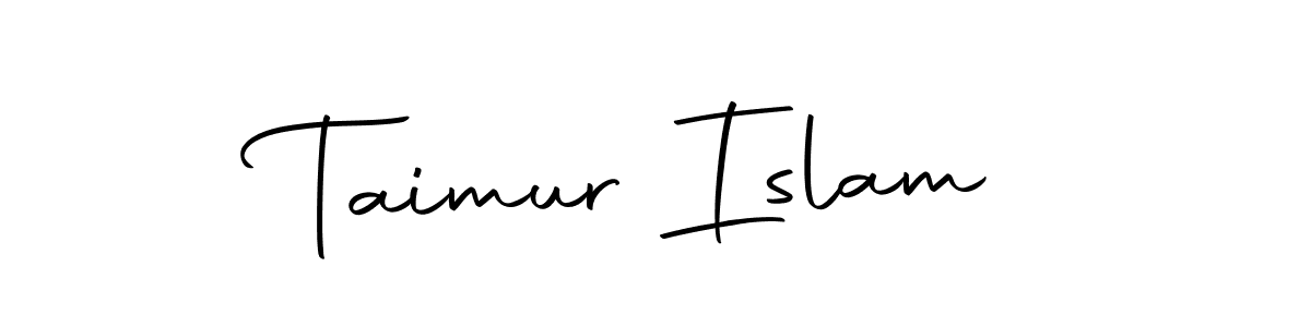 Design your own signature with our free online signature maker. With this signature software, you can create a handwritten (Autography-DOLnW) signature for name Taimur Islam. Taimur Islam signature style 10 images and pictures png