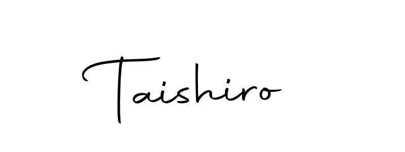 Use a signature maker to create a handwritten signature online. With this signature software, you can design (Autography-DOLnW) your own signature for name Taishiro. Taishiro signature style 10 images and pictures png