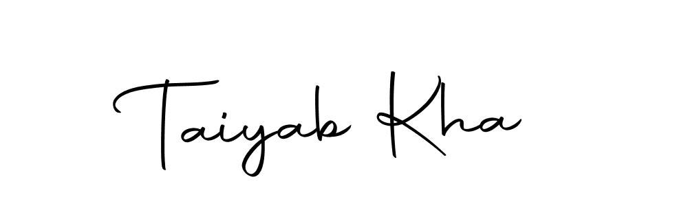 Here are the top 10 professional signature styles for the name Taiyab Kha. These are the best autograph styles you can use for your name. Taiyab Kha signature style 10 images and pictures png