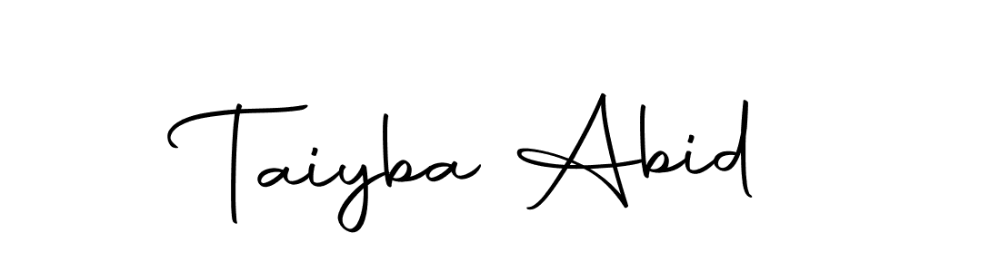 How to make Taiyba Abid signature? Autography-DOLnW is a professional autograph style. Create handwritten signature for Taiyba Abid name. Taiyba Abid signature style 10 images and pictures png
