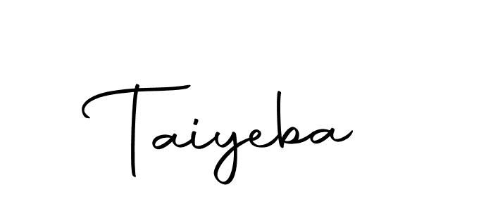 Taiyeba stylish signature style. Best Handwritten Sign (Autography-DOLnW) for my name. Handwritten Signature Collection Ideas for my name Taiyeba. Taiyeba signature style 10 images and pictures png