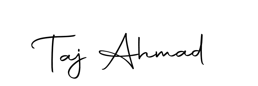 Make a beautiful signature design for name Taj Ahmad. With this signature (Autography-DOLnW) style, you can create a handwritten signature for free. Taj Ahmad signature style 10 images and pictures png