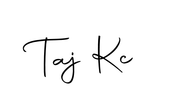 Taj Kc stylish signature style. Best Handwritten Sign (Autography-DOLnW) for my name. Handwritten Signature Collection Ideas for my name Taj Kc. Taj Kc signature style 10 images and pictures png