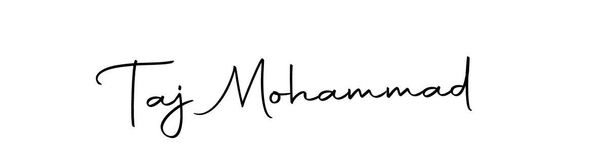 Design your own signature with our free online signature maker. With this signature software, you can create a handwritten (Autography-DOLnW) signature for name Taj Mohammad. Taj Mohammad signature style 10 images and pictures png