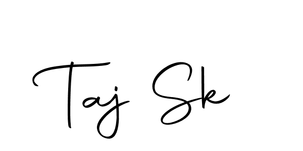 Design your own signature with our free online signature maker. With this signature software, you can create a handwritten (Autography-DOLnW) signature for name Taj Sk. Taj Sk signature style 10 images and pictures png