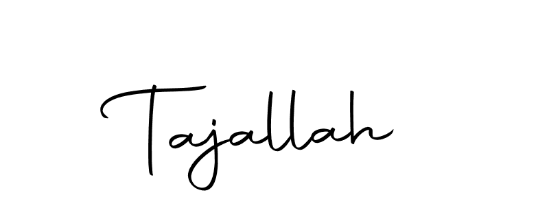 Use a signature maker to create a handwritten signature online. With this signature software, you can design (Autography-DOLnW) your own signature for name Tajallah. Tajallah signature style 10 images and pictures png