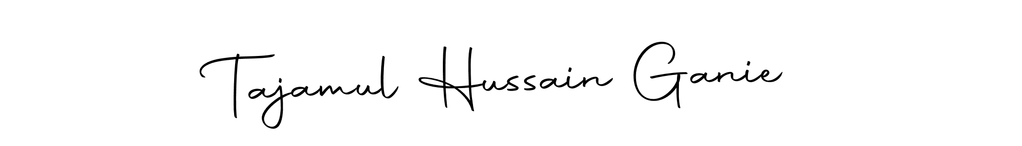 The best way (Autography-DOLnW) to make a short signature is to pick only two or three words in your name. The name Tajamul Hussain Ganie include a total of six letters. For converting this name. Tajamul Hussain Ganie signature style 10 images and pictures png