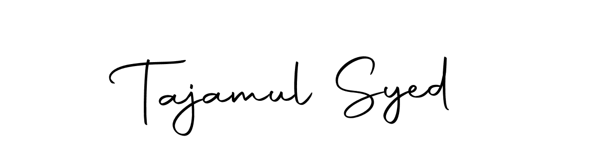 Create a beautiful signature design for name Tajamul Syed. With this signature (Autography-DOLnW) fonts, you can make a handwritten signature for free. Tajamul Syed signature style 10 images and pictures png