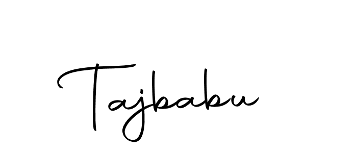 Use a signature maker to create a handwritten signature online. With this signature software, you can design (Autography-DOLnW) your own signature for name Tajbabu. Tajbabu signature style 10 images and pictures png