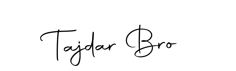 Design your own signature with our free online signature maker. With this signature software, you can create a handwritten (Autography-DOLnW) signature for name Tajdar Bro. Tajdar Bro signature style 10 images and pictures png