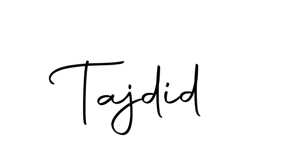 Check out images of Autograph of Tajdid name. Actor Tajdid Signature Style. Autography-DOLnW is a professional sign style online. Tajdid signature style 10 images and pictures png