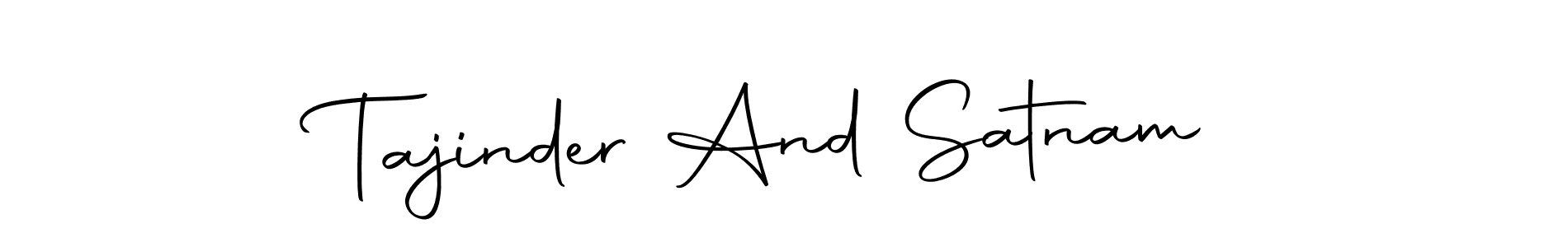 Similarly Autography-DOLnW is the best handwritten signature design. Signature creator online .You can use it as an online autograph creator for name Tajinder And Satnam. Tajinder And Satnam signature style 10 images and pictures png