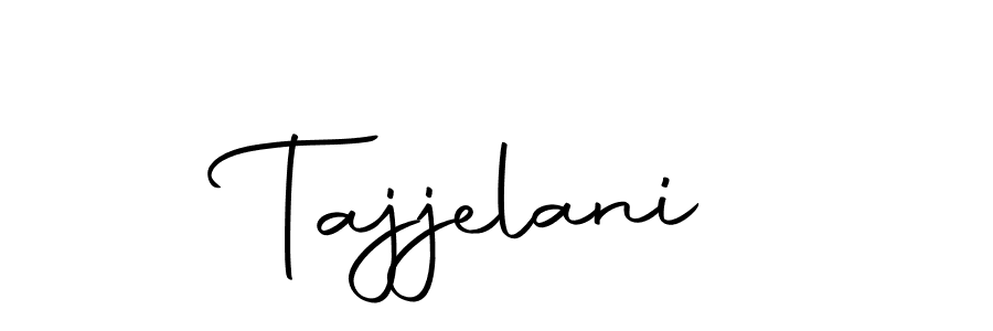 Use a signature maker to create a handwritten signature online. With this signature software, you can design (Autography-DOLnW) your own signature for name Tajjelani. Tajjelani signature style 10 images and pictures png