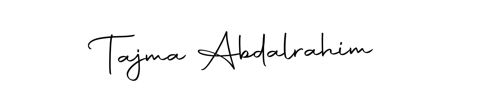 You should practise on your own different ways (Autography-DOLnW) to write your name (Tajma Abdalrahim) in signature. don't let someone else do it for you. Tajma Abdalrahim signature style 10 images and pictures png
