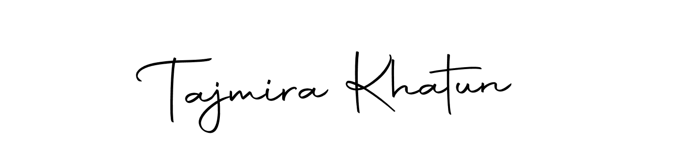 Create a beautiful signature design for name Tajmira Khatun. With this signature (Autography-DOLnW) fonts, you can make a handwritten signature for free. Tajmira Khatun signature style 10 images and pictures png