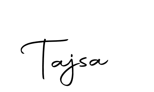 Make a beautiful signature design for name Tajsa. Use this online signature maker to create a handwritten signature for free. Tajsa signature style 10 images and pictures png