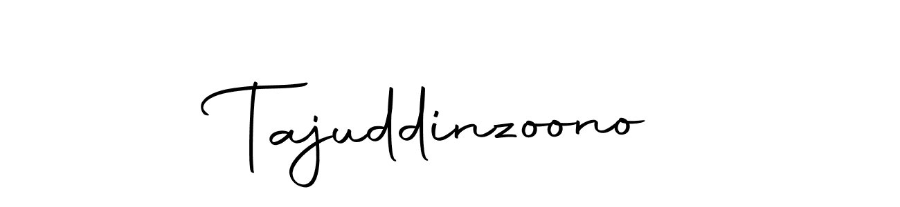 Make a beautiful signature design for name Tajuddinzoono. With this signature (Autography-DOLnW) style, you can create a handwritten signature for free. Tajuddinzoono signature style 10 images and pictures png