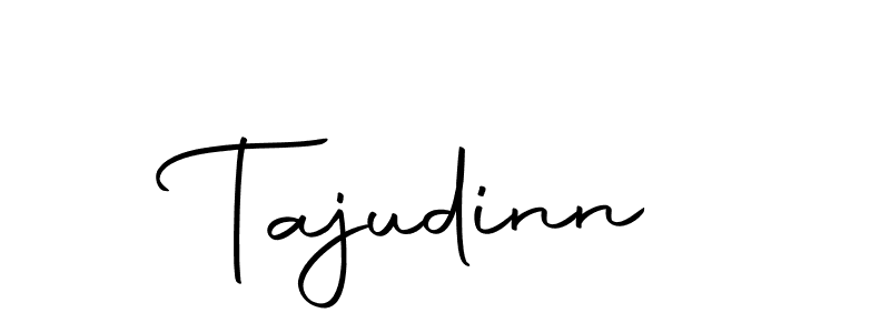 Make a beautiful signature design for name Tajudinn. With this signature (Autography-DOLnW) style, you can create a handwritten signature for free. Tajudinn signature style 10 images and pictures png