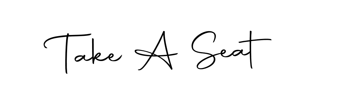 You should practise on your own different ways (Autography-DOLnW) to write your name (Take A Seat) in signature. don't let someone else do it for you. Take A Seat signature style 10 images and pictures png