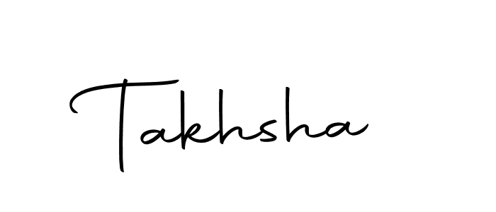 Design your own signature with our free online signature maker. With this signature software, you can create a handwritten (Autography-DOLnW) signature for name Takhsha. Takhsha signature style 10 images and pictures png