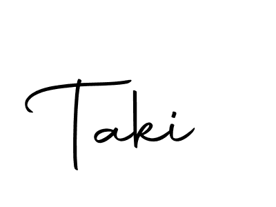 Create a beautiful signature design for name Taki. With this signature (Autography-DOLnW) fonts, you can make a handwritten signature for free. Taki signature style 10 images and pictures png