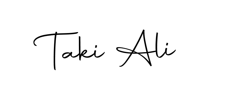 Also we have Taki Ali name is the best signature style. Create professional handwritten signature collection using Autography-DOLnW autograph style. Taki Ali signature style 10 images and pictures png