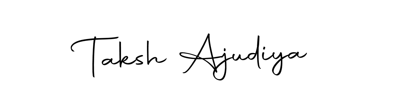 It looks lik you need a new signature style for name Taksh Ajudiya. Design unique handwritten (Autography-DOLnW) signature with our free signature maker in just a few clicks. Taksh Ajudiya signature style 10 images and pictures png