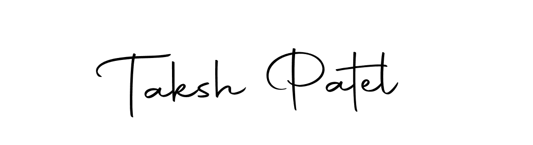 Design your own signature with our free online signature maker. With this signature software, you can create a handwritten (Autography-DOLnW) signature for name Taksh Patel. Taksh Patel signature style 10 images and pictures png