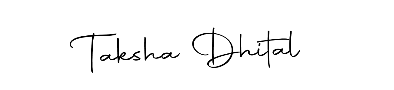 The best way (Autography-DOLnW) to make a short signature is to pick only two or three words in your name. The name Taksha Dhital include a total of six letters. For converting this name. Taksha Dhital signature style 10 images and pictures png