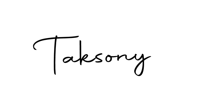 The best way (Autography-DOLnW) to make a short signature is to pick only two or three words in your name. The name Taksony include a total of six letters. For converting this name. Taksony signature style 10 images and pictures png