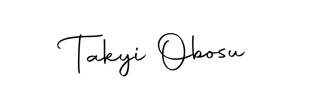 You should practise on your own different ways (Autography-DOLnW) to write your name (Takyi Obosu) in signature. don't let someone else do it for you. Takyi Obosu signature style 10 images and pictures png