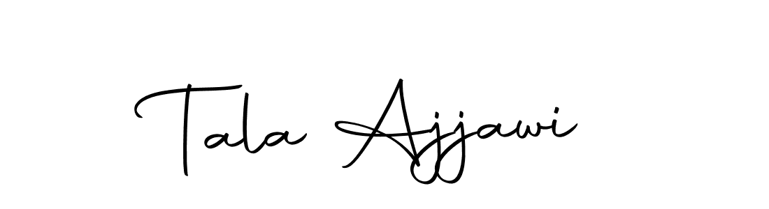 Here are the top 10 professional signature styles for the name Tala Ajjawi. These are the best autograph styles you can use for your name. Tala Ajjawi signature style 10 images and pictures png
