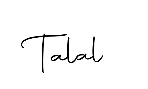 Create a beautiful signature design for name Talal. With this signature (Autography-DOLnW) fonts, you can make a handwritten signature for free. Talal signature style 10 images and pictures png