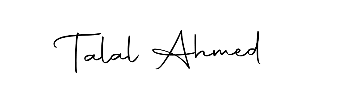 Make a beautiful signature design for name Talal Ahmed. Use this online signature maker to create a handwritten signature for free. Talal Ahmed signature style 10 images and pictures png