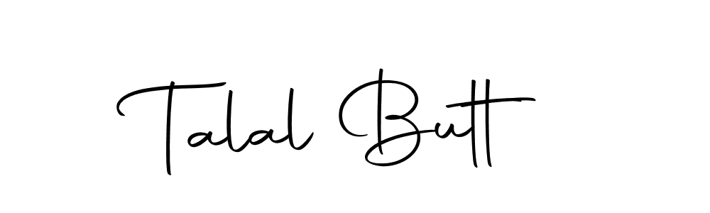 Design your own signature with our free online signature maker. With this signature software, you can create a handwritten (Autography-DOLnW) signature for name Talal Butt. Talal Butt signature style 10 images and pictures png