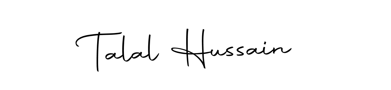 How to make Talal Hussain name signature. Use Autography-DOLnW style for creating short signs online. This is the latest handwritten sign. Talal Hussain signature style 10 images and pictures png