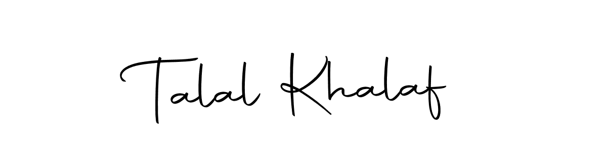 Make a short Talal Khalaf signature style. Manage your documents anywhere anytime using Autography-DOLnW. Create and add eSignatures, submit forms, share and send files easily. Talal Khalaf signature style 10 images and pictures png