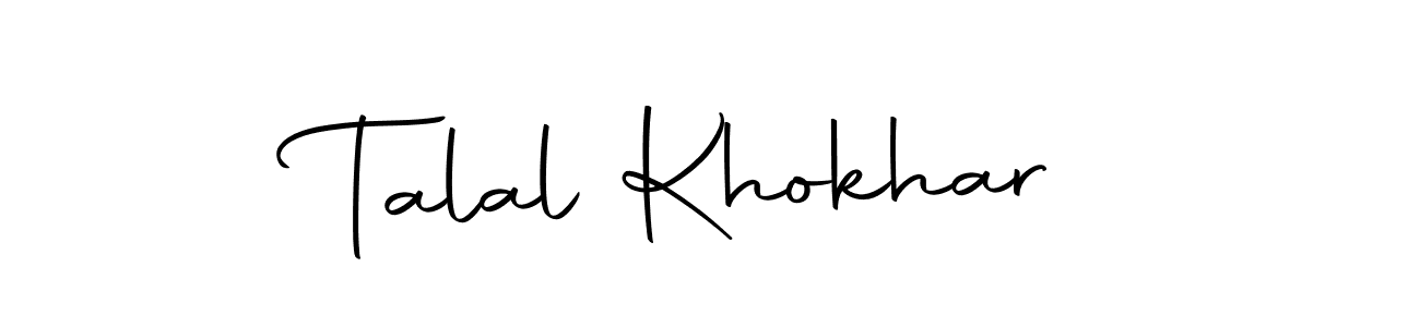 Talal Khokhar stylish signature style. Best Handwritten Sign (Autography-DOLnW) for my name. Handwritten Signature Collection Ideas for my name Talal Khokhar. Talal Khokhar signature style 10 images and pictures png