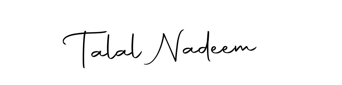 Make a beautiful signature design for name Talal Nadeem. Use this online signature maker to create a handwritten signature for free. Talal Nadeem signature style 10 images and pictures png