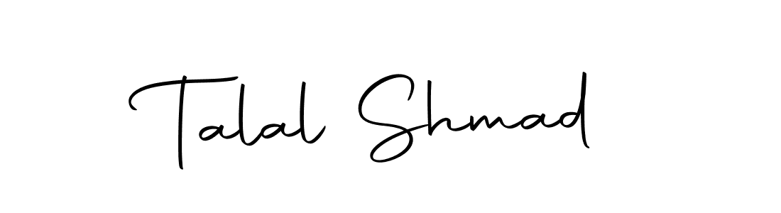 Use a signature maker to create a handwritten signature online. With this signature software, you can design (Autography-DOLnW) your own signature for name Talal Shmad. Talal Shmad signature style 10 images and pictures png