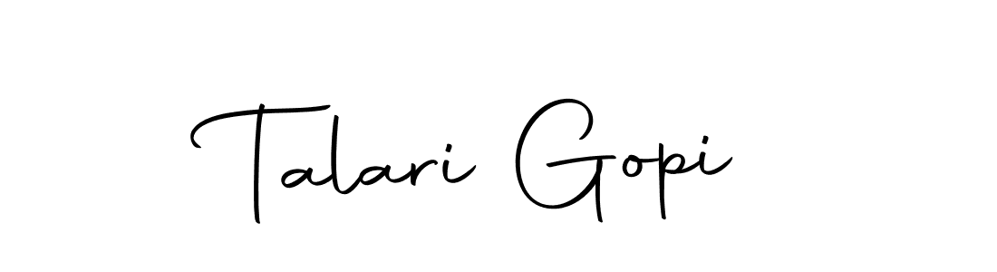 How to make Talari Gopi signature? Autography-DOLnW is a professional autograph style. Create handwritten signature for Talari Gopi name. Talari Gopi signature style 10 images and pictures png