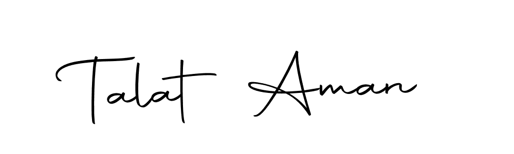 Use a signature maker to create a handwritten signature online. With this signature software, you can design (Autography-DOLnW) your own signature for name Talat Aman. Talat Aman signature style 10 images and pictures png