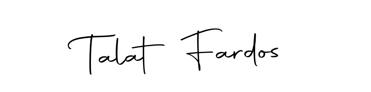 Create a beautiful signature design for name Talat Fardos. With this signature (Autography-DOLnW) fonts, you can make a handwritten signature for free. Talat Fardos signature style 10 images and pictures png
