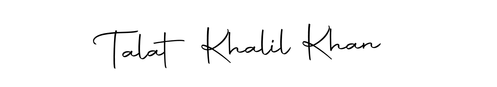 The best way (Autography-DOLnW) to make a short signature is to pick only two or three words in your name. The name Talat Khalil Khan include a total of six letters. For converting this name. Talat Khalil Khan signature style 10 images and pictures png