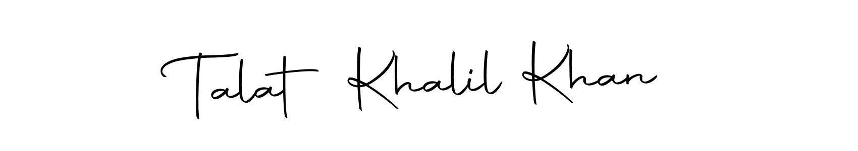 This is the best signature style for the Talat Khalil Khan name. Also you like these signature font (Autography-DOLnW). Mix name signature. Talat Khalil Khan signature style 10 images and pictures png