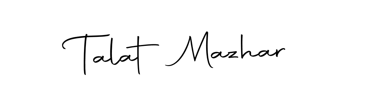 You can use this online signature creator to create a handwritten signature for the name Talat Mazhar. This is the best online autograph maker. Talat Mazhar signature style 10 images and pictures png