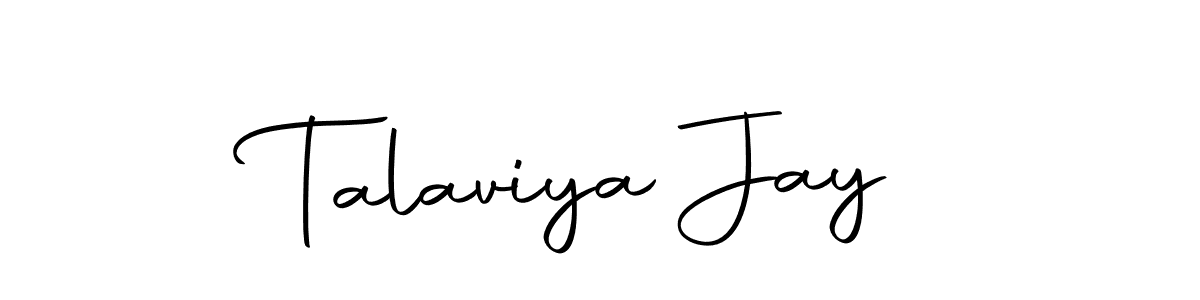 Also we have Talaviya Jay name is the best signature style. Create professional handwritten signature collection using Autography-DOLnW autograph style. Talaviya Jay signature style 10 images and pictures png