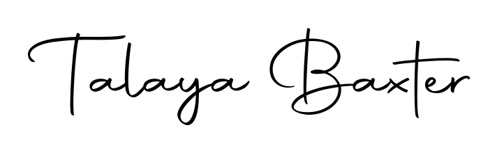 You can use this online signature creator to create a handwritten signature for the name Talaya Baxter. This is the best online autograph maker. Talaya Baxter signature style 10 images and pictures png