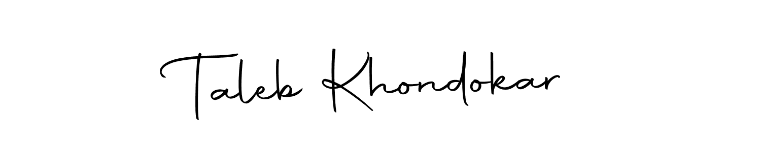Make a beautiful signature design for name Taleb Khondokar. Use this online signature maker to create a handwritten signature for free. Taleb Khondokar signature style 10 images and pictures png
