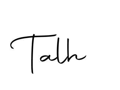 How to make Talh name signature. Use Autography-DOLnW style for creating short signs online. This is the latest handwritten sign. Talh signature style 10 images and pictures png